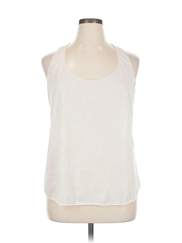 Pre-owned American Rag Cie Tank Top Ivory Halter Neckline Tops In White