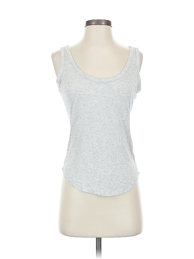 Pre-owned Banana Republic Tank Top Silver Sweetheart Neckline Tops