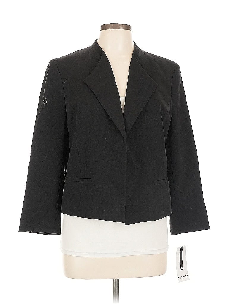 Pre-owned Nine West Blazer Jacket In Black