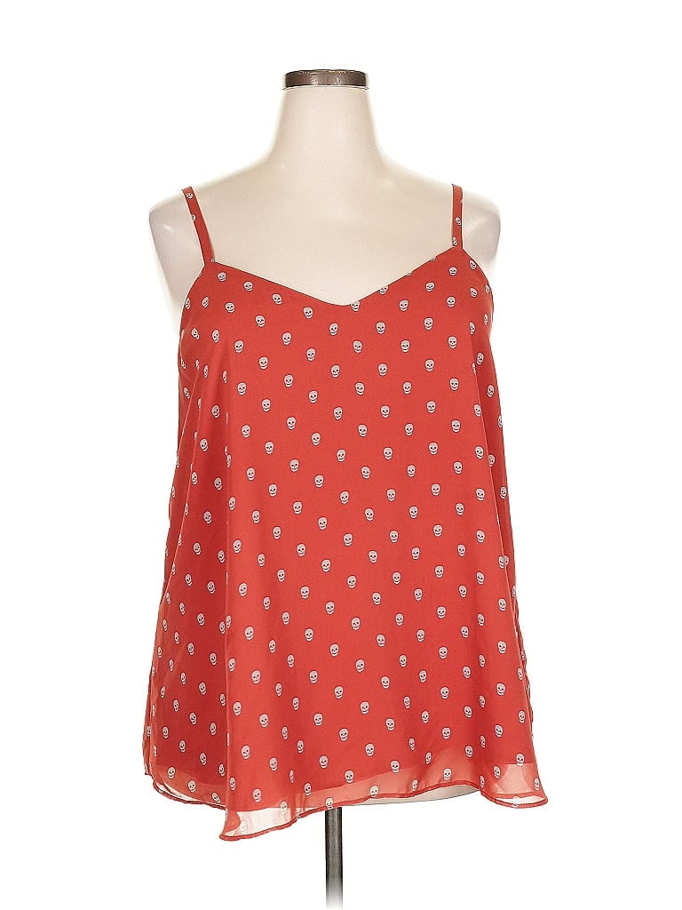 Pre-owned Torrid Sleeveless Blouse In Red