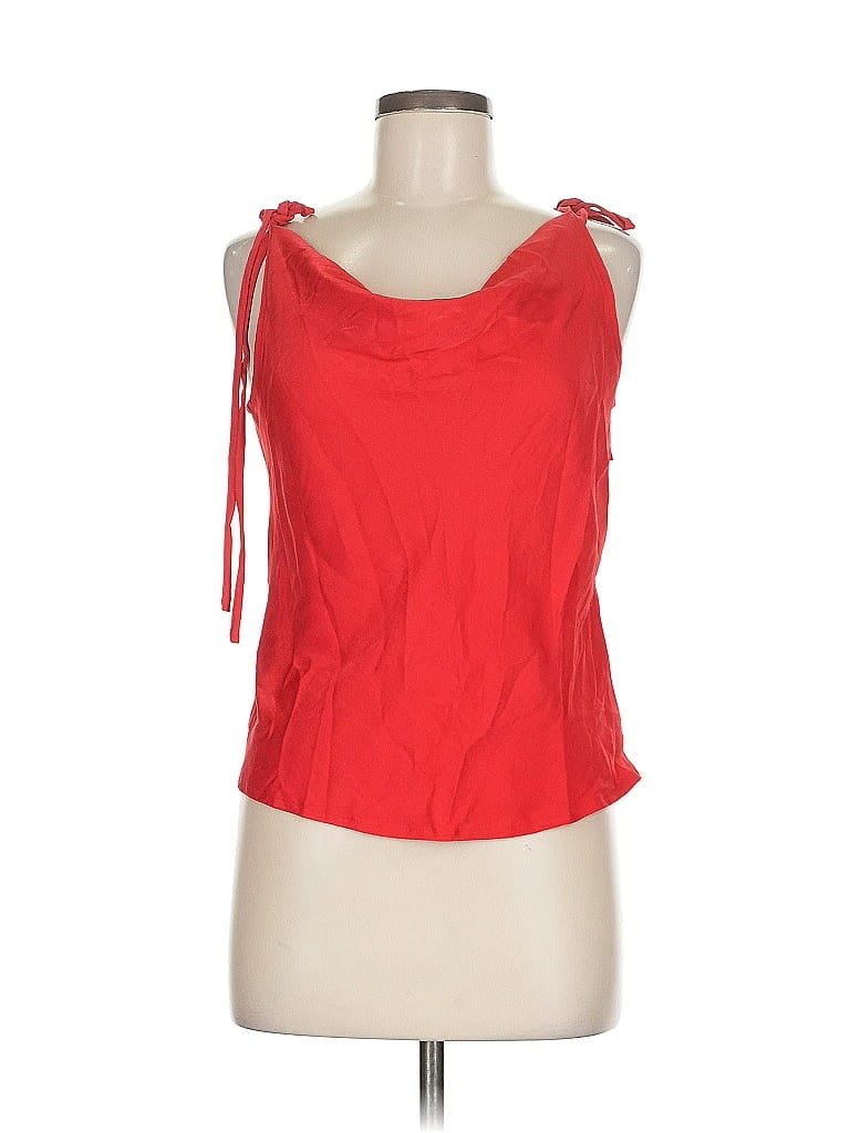Pre-owned Shein Sleeveless Top Red Halter Neckline Tops