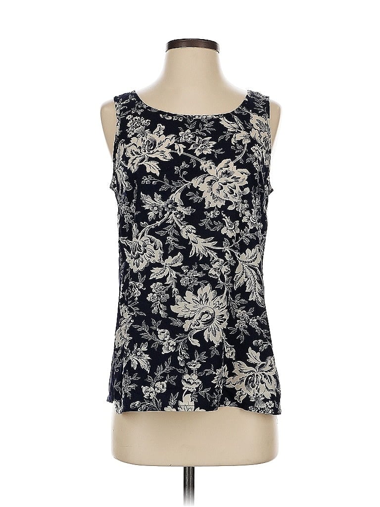 Pre-owned Ann Taylor Factory Sleeveless Blouse In Black
