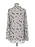 Attention 100% Polyester Gray Long Sleeve Blouse Size M - photo 2