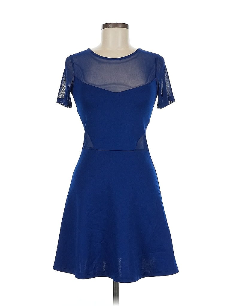 Pre-owned Divided By H&m Cocktail Dress In Blue
