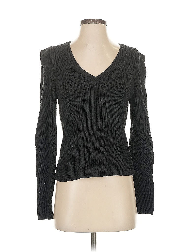 Pre-owned Express Pullover Sweater In Black