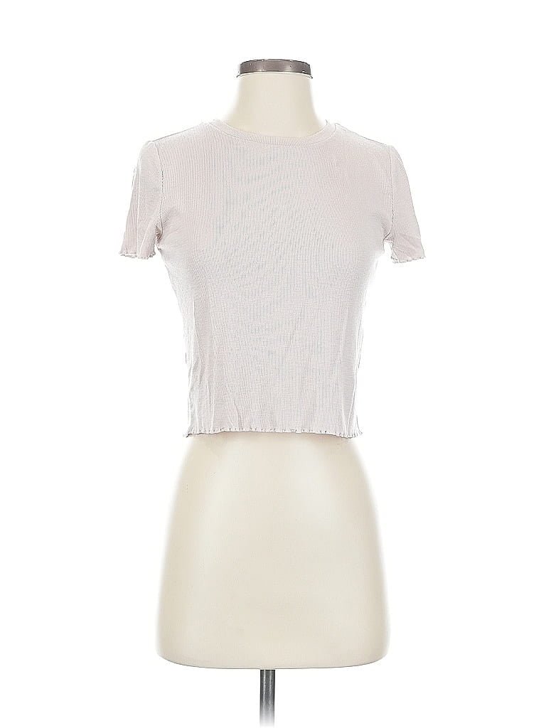 Pre-owned Aerie Short Sleeve T-shirt In White