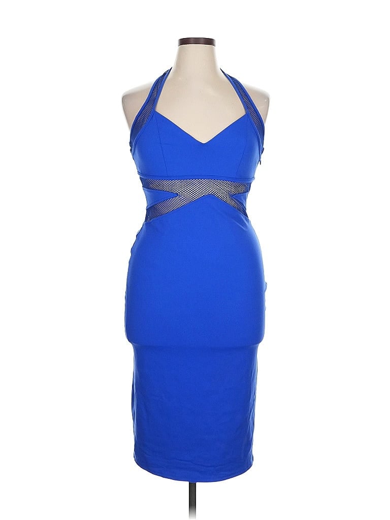 Pre-owned Bebe Cocktail Dress In Blue