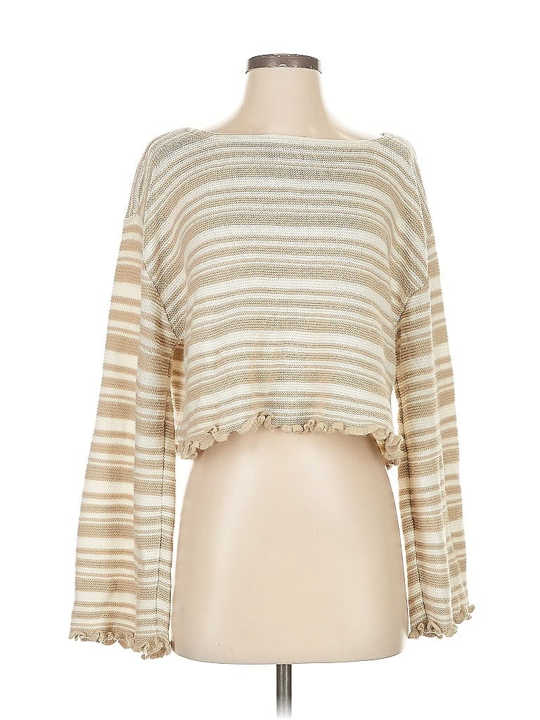 Pre-owned Nasty Gal Inc. Pullover Sweater In Brown