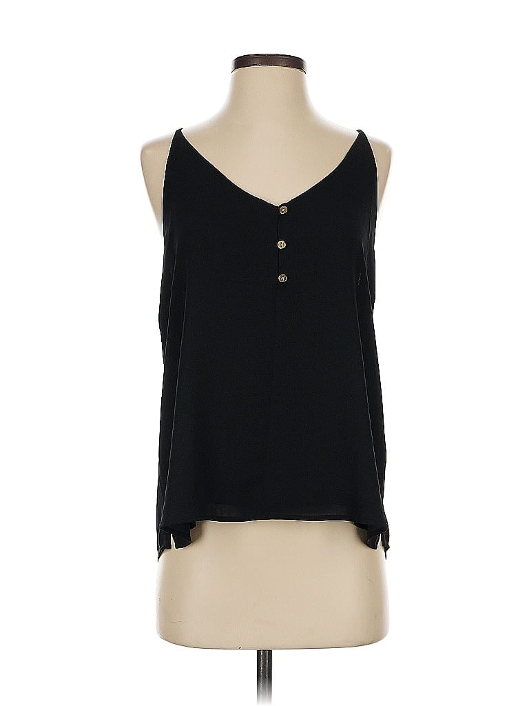 Pre-owned Ann Taylor Loft Sleeveless Blouse In Black