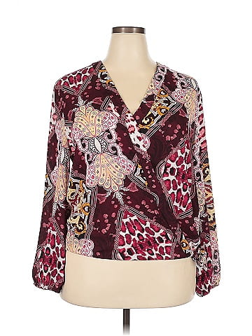 Soho JEANS NEW YORK & COMPANY 3/4 Sleeve Blouse (view 1)