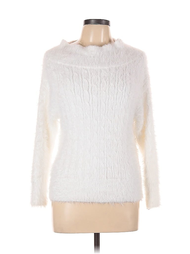 Pre-owned Assorted Brands Pullover Sweater In White