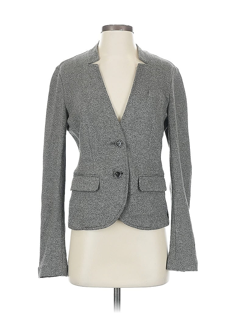 Pre-owned Ann Taylor Loft Blazer Jacket In Gray