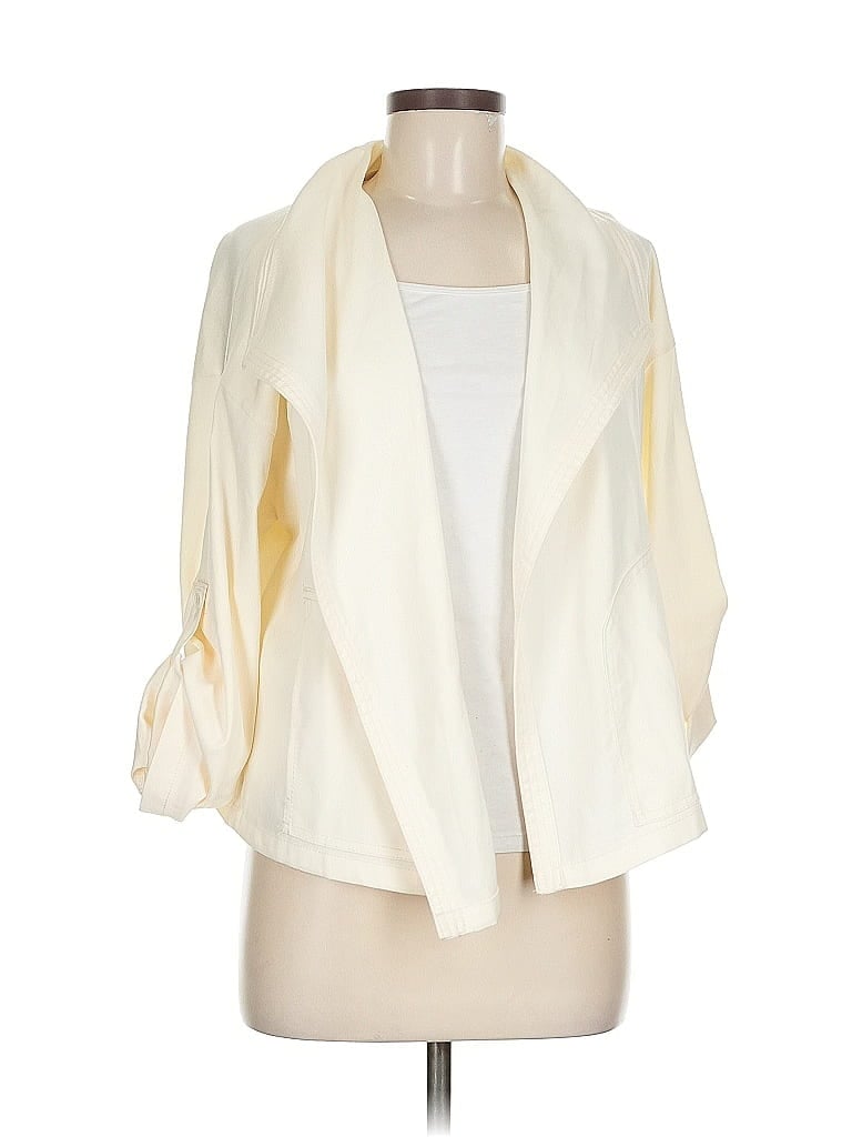 Pre-owned Max Studio Kimono In White