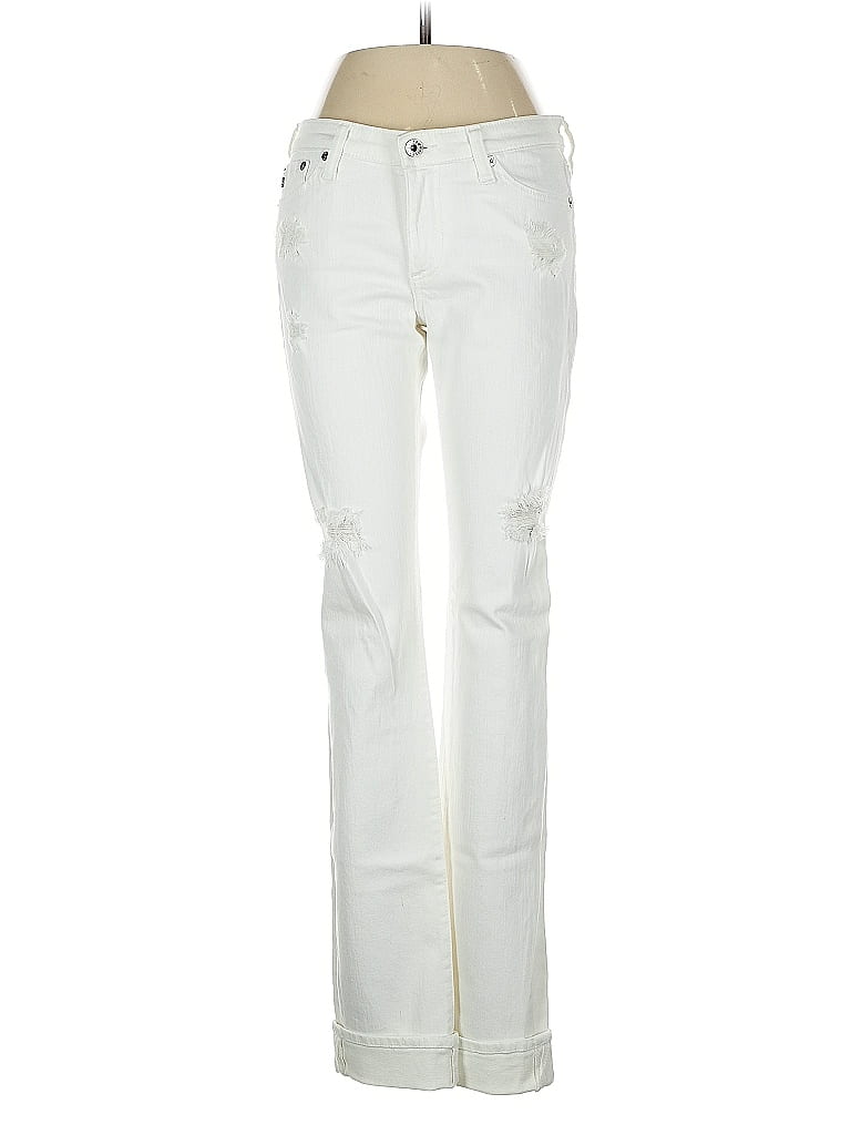 Pre-owned Adriano Goldschmied Jeans In White