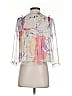 Assorted Brands 100% Polyester White 3/4 Sleeve Blouse Size S - photo 2