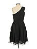 Tibi 100% Silk Solid Black Cocktail Dress Size 2 - photo 2