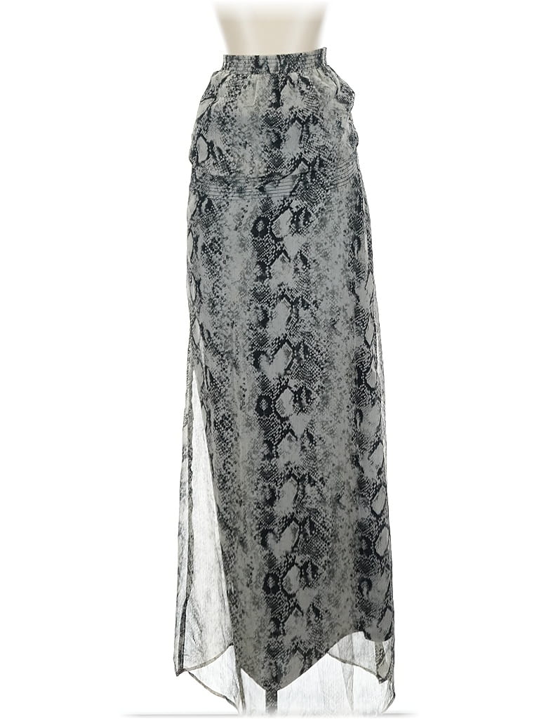 Pre-owned Bar Iii Casual Skirt In Silver