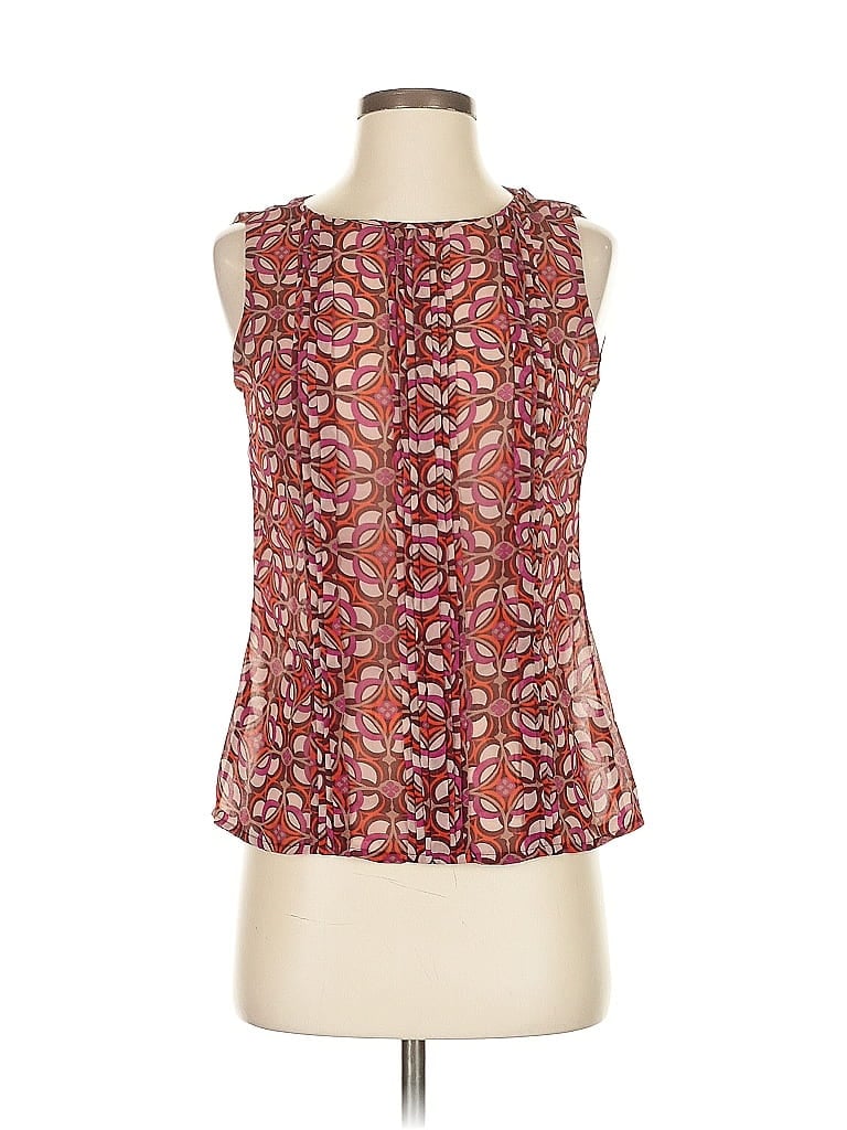Pre-owned Banana Republic Factory Store Sleeveless Blouse In Burgundy