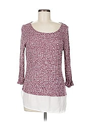 Soho Jeans New York & Company 3/4 Sleeve Top