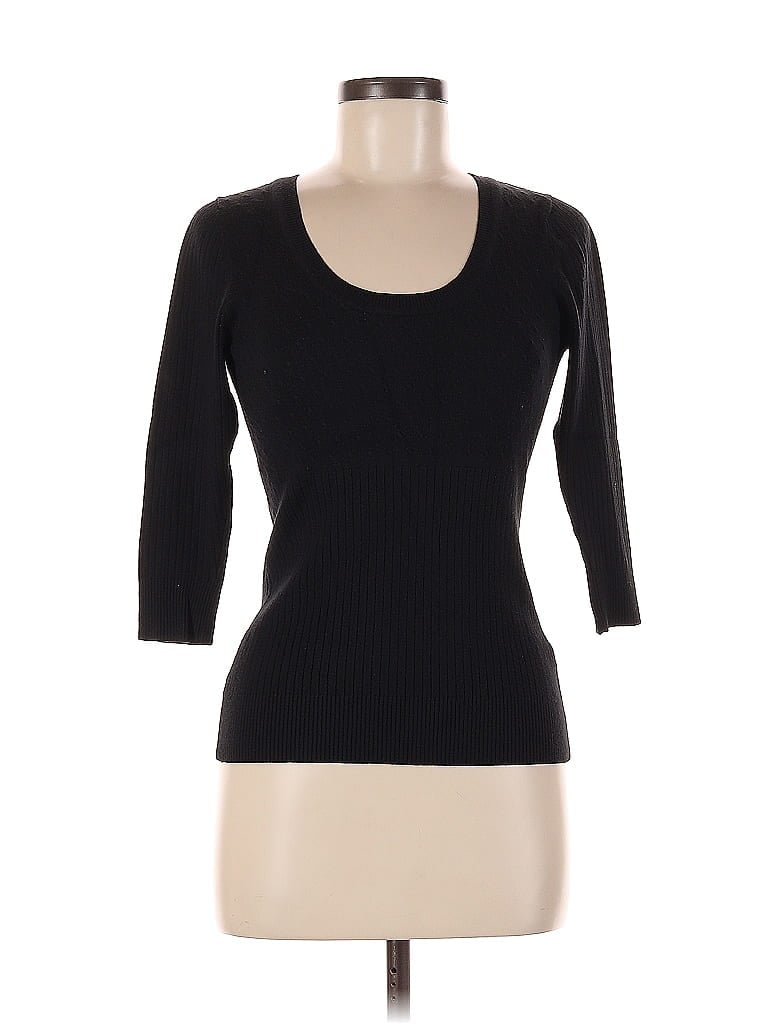 Pre-owned Ab Studio Cardigan Sweater In Black