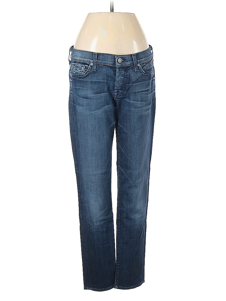 Pre-owned 7 For All Mankind Jeans In Blue