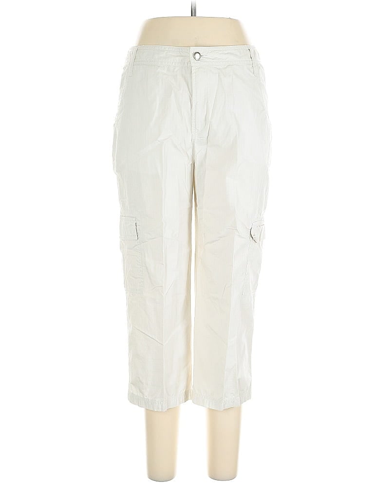 Pre-owned Caribbean Joe Cargo Pants In White