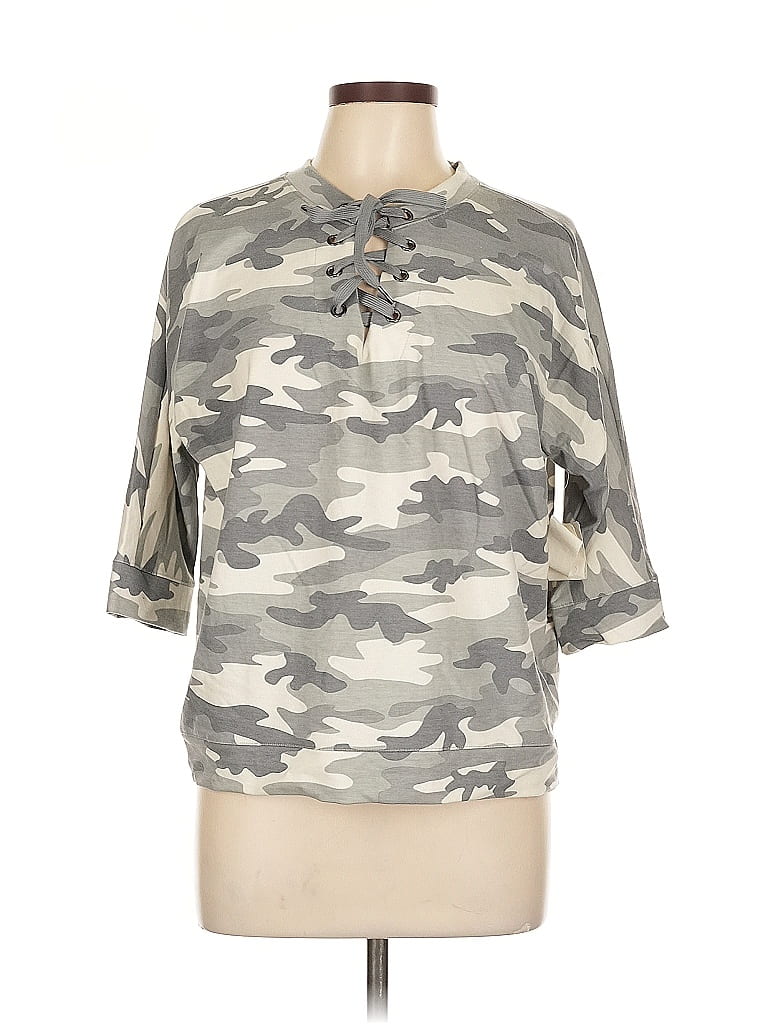 Pre-owned The Sweatshirt Project By French Laundry Cardigan Sweater In Gray