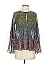 Ella Moss 100% Polyester Green Long Sleeve Blouse Size XS - photo 1