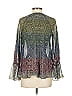 Ella Moss 100% Polyester Green Long Sleeve Blouse Size XS - photo 2