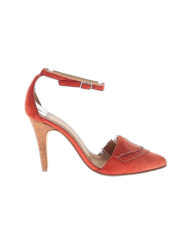 Pre-owned Huma Blanco Heels In Orange