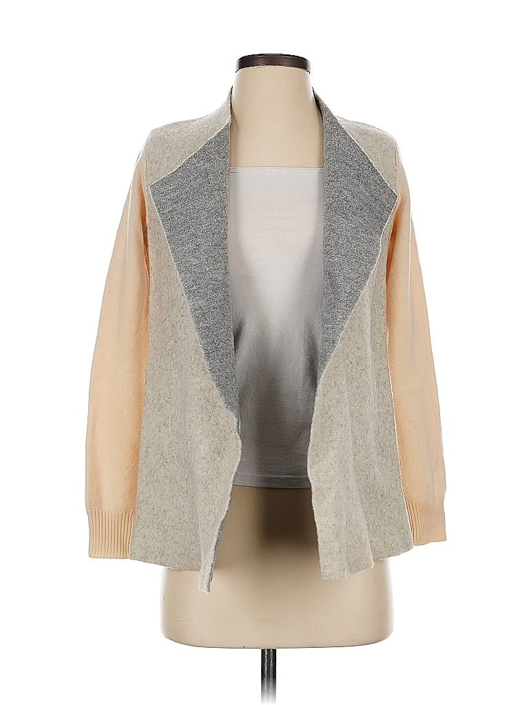 Pre-owned Ann Taylor Loft Wool Coat In Gray