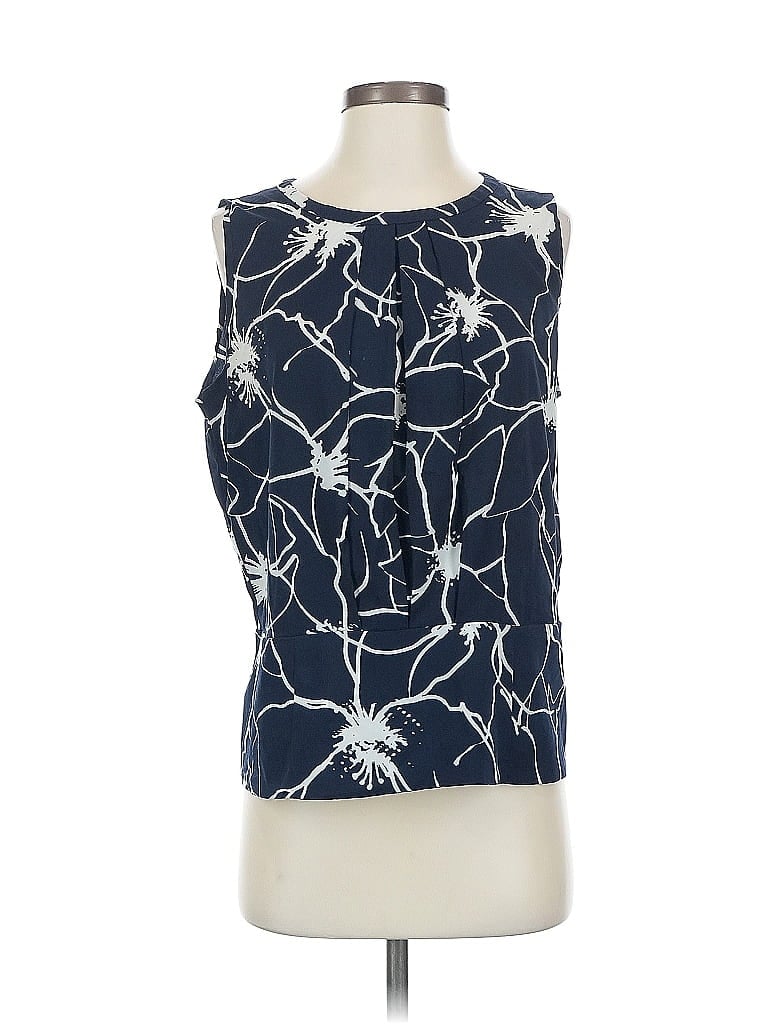 Pre-owned Banana Republic Factory Store Sleeveless Blouse In Blue