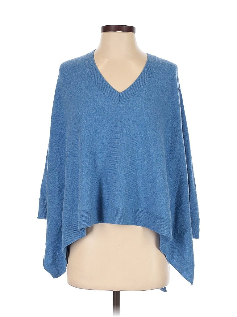 Pre-owned Dkny Poncho In Blue