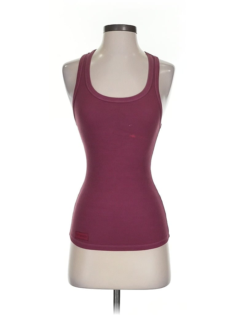 Pre-owned Set Active Active Tank Top In Burgundy