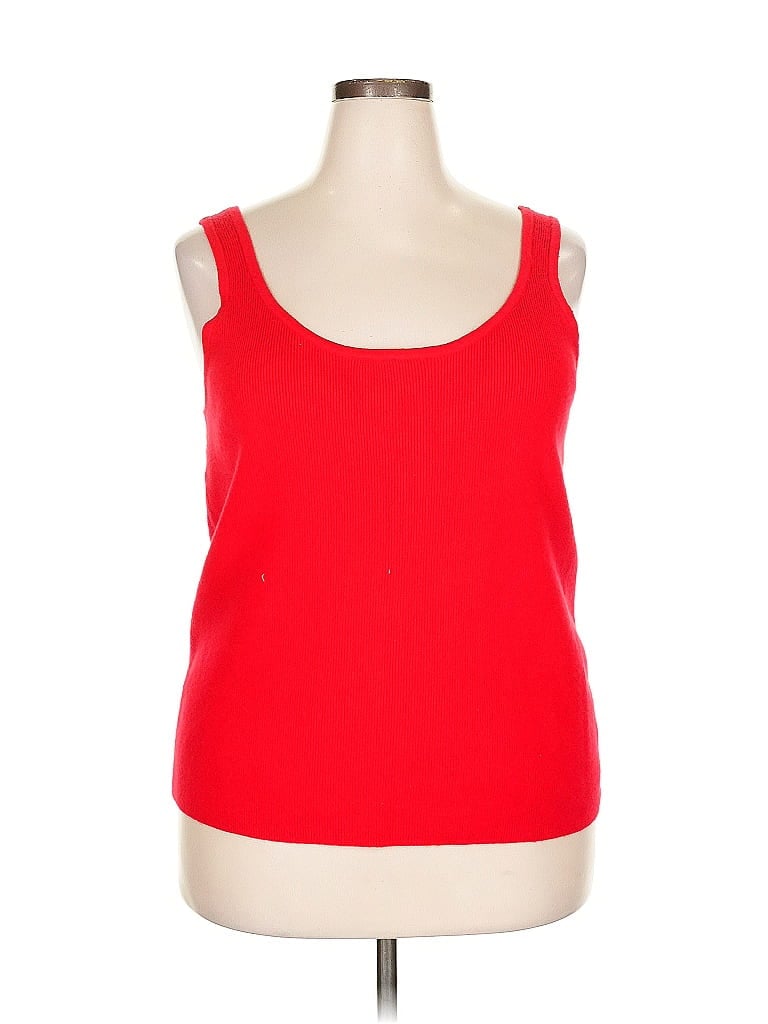 A NEW DAY Pre-owned Tank Top Red Strapless Neckline Tops