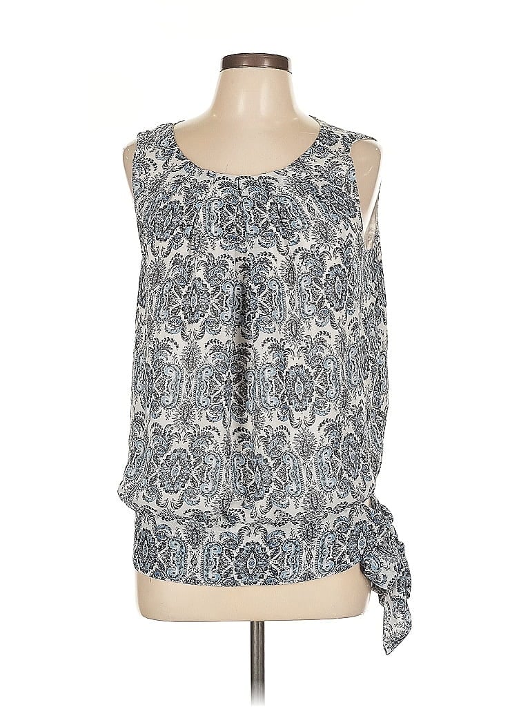 Pre-owned Max Studio Sleeveless Blouse In Blue