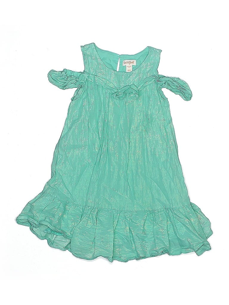 Pre-owned Cat & Jack Kids' Dress In Green