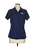 Port Authority 100% Polyester Blue Short Sleeve Polo Size M - photo 1