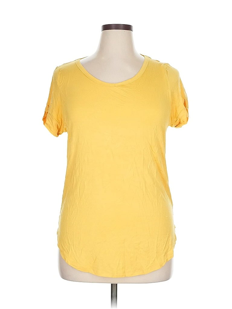 Icyzone Short Sleeve T-shirt In Yellow