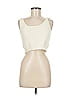 Unbranded 100% Polyester Ivory Tank Top Size M - photo 1