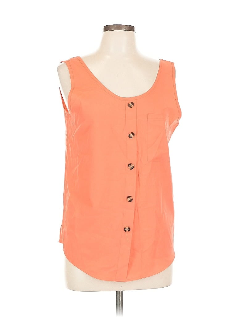 UNBRANDED Pre-owned Sleeveless Blouse In Orange