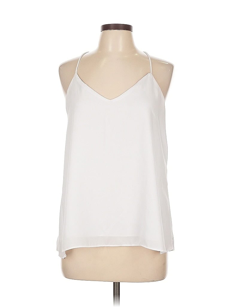 Pre-owned Assorted Brands Sleeveless Blouse In White