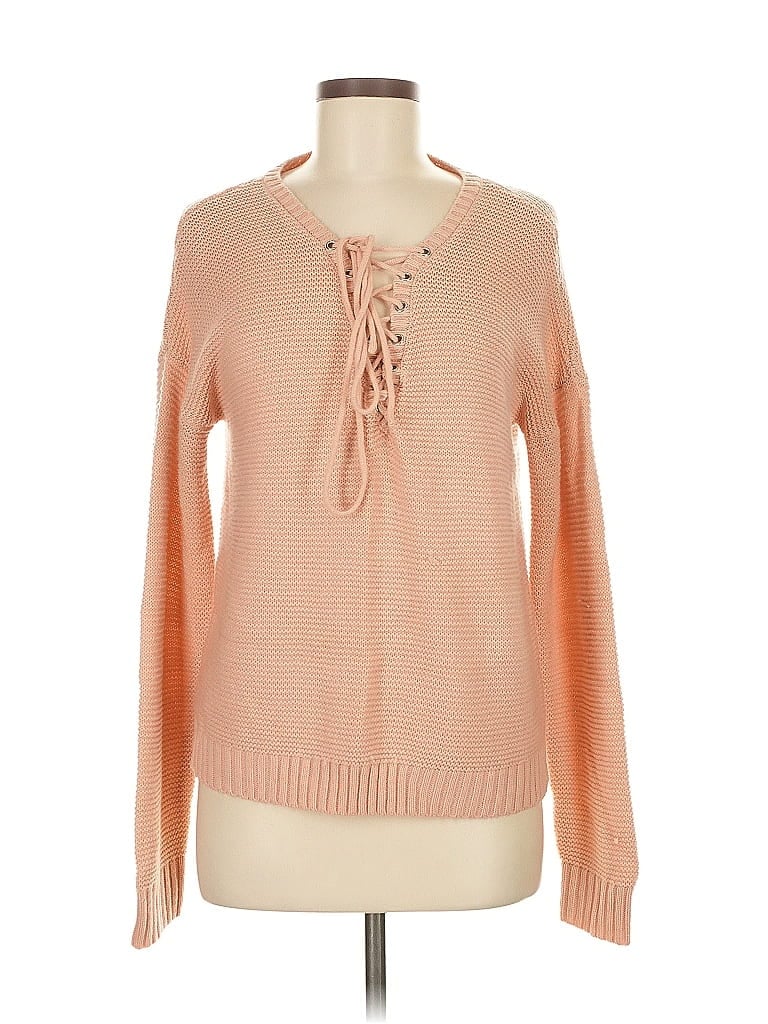 Pre-owned Charlotte Russe Pullover Sweater In Pink