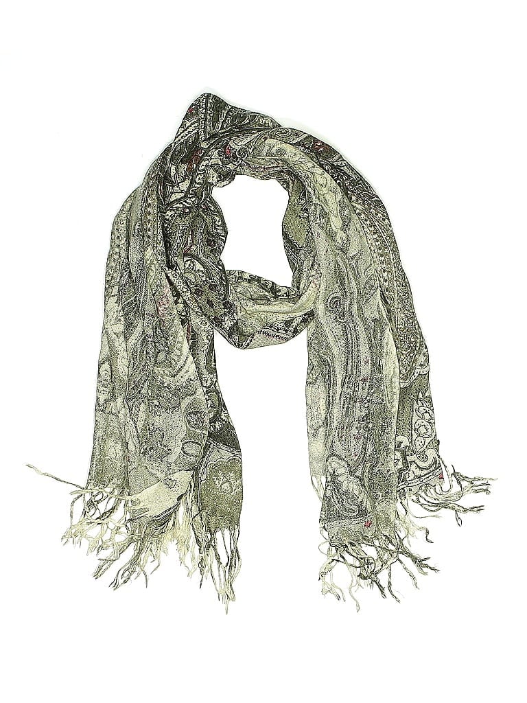 Pre-owned Unbranded Scarf In Green