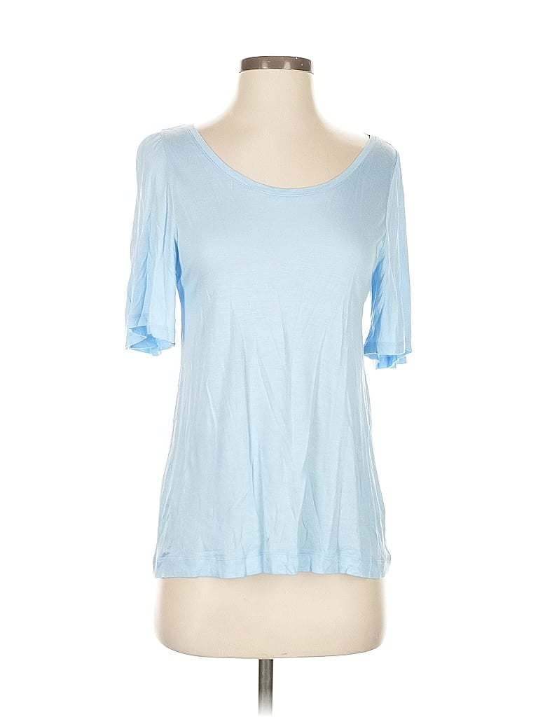 Pre-owned Ann Taylor Loft 3/4 Sleeve T-shirt In Blue