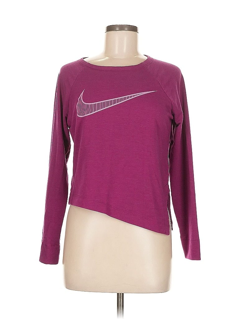 Pre-owned Nike Long Sleeve T-shirt In Purple