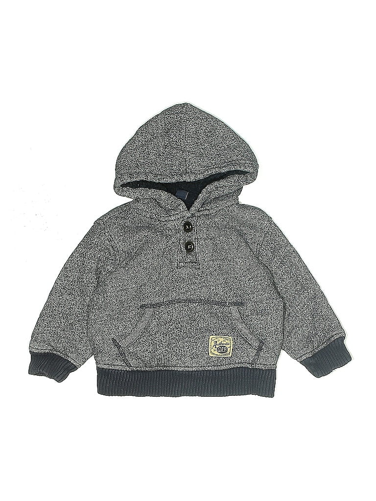 Pre-owned Baby Gap Kids' Pullover Hoodie In Gray