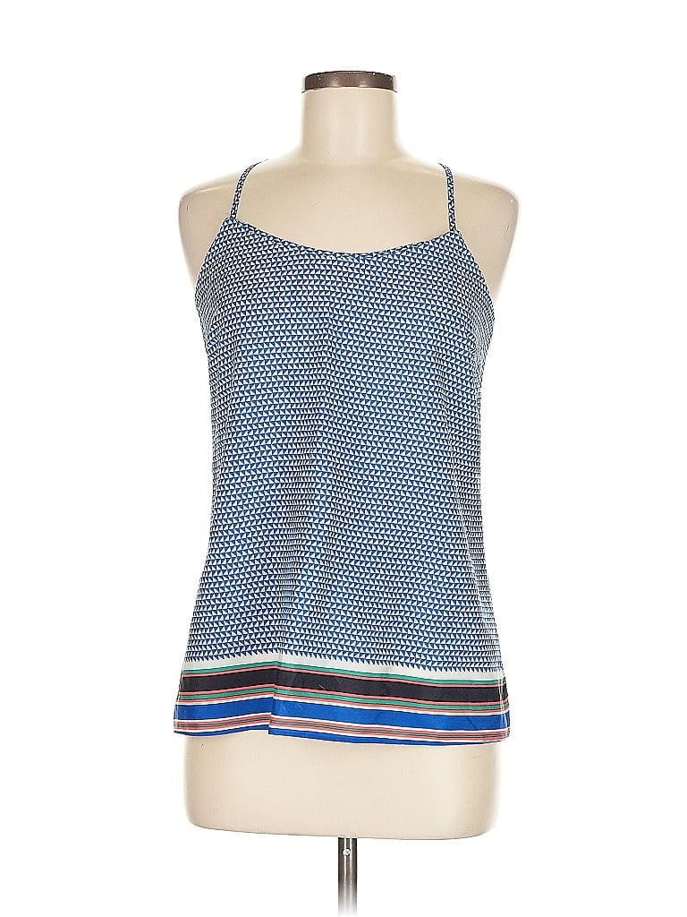 Pre-owned J.crew Factory Store Sleeveless Top Blue Halter Neckline Tops