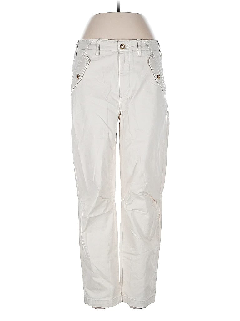 Pre-owned Banana Republic Factory Store Casual Pants In White