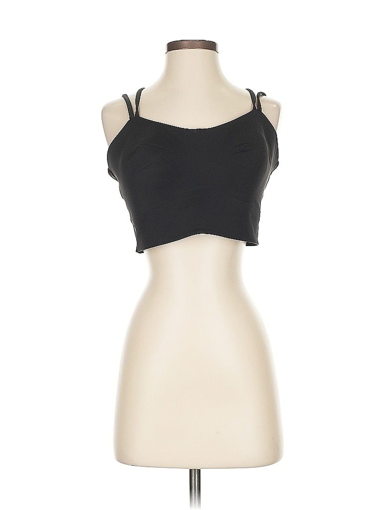 Pre-owned Lululemon Athletica Tank Top Black Strapless Neckline Tops